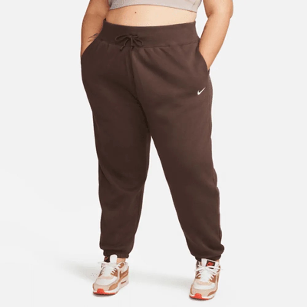 Nike Women's Plus Size Phoenix Fleece High Rise Pants
